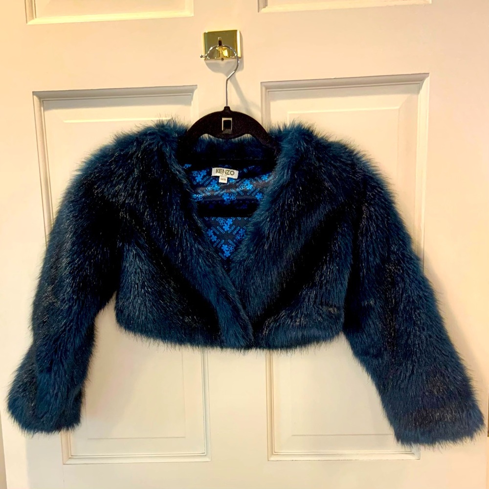Kenzo Faux fur cropped jacket